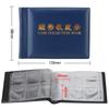 HWZXYXGS 120/60 Pockets Artificial PU Leather Coins Collection Album Book Collecting Money Organizer Storage Bags PVC Film