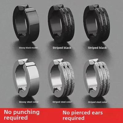 Trendy Frosted Ear Clips for Men & Women: Stylish, Piercing-Free Accessories
