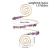 Ingemark 12 Colors Bohemian Stone Upper Armband Cuff Open Bangles for Women Tassel Long Chain Pendant Arm Body Bracelet Jewelry
