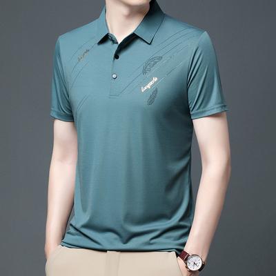 Vară Nou Tricou cu mânecă scurtă pentru bărbați, la modă, ocazional, cu jumătate de mânecă, extensibil mare