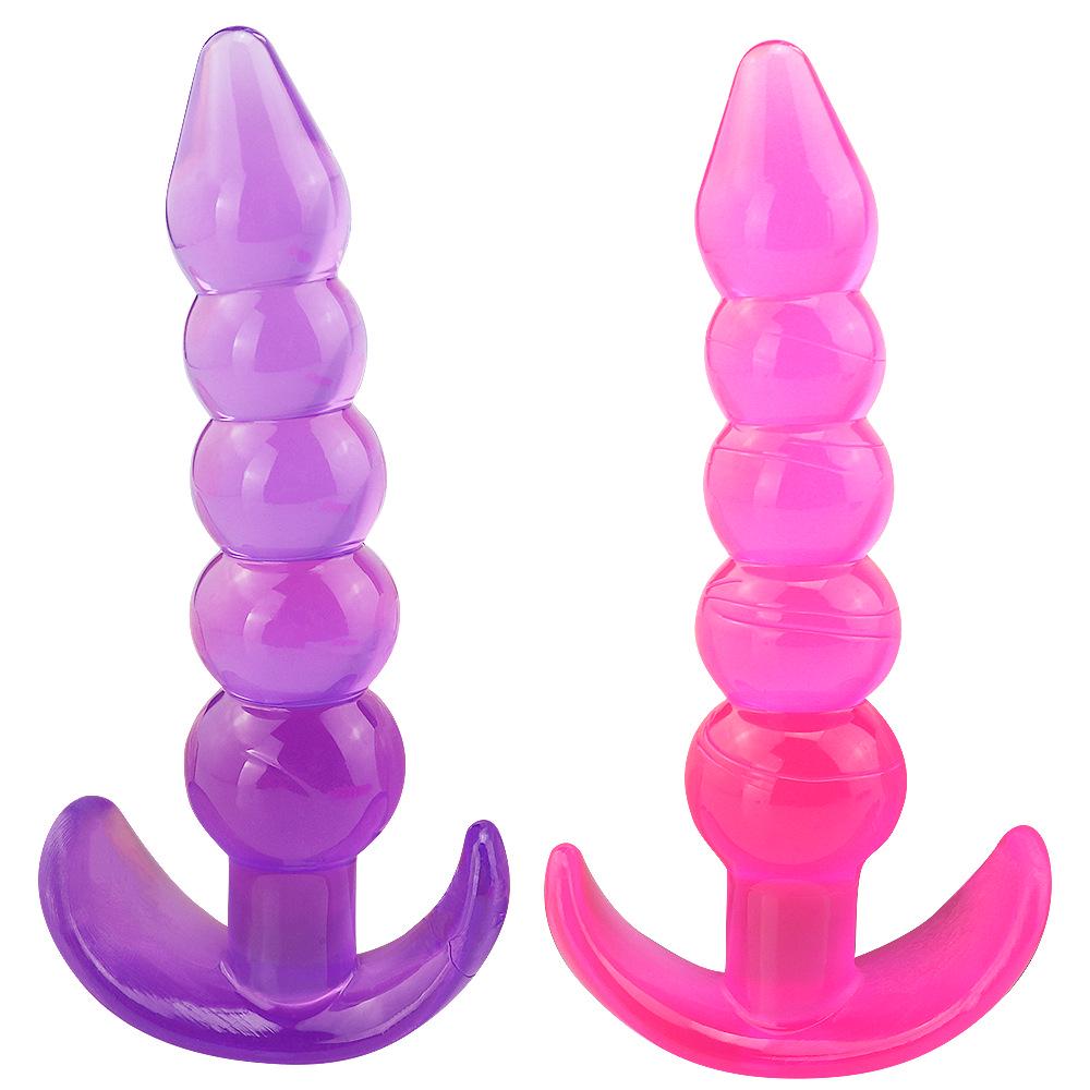 Měkké silikonové anální kolíky pro začátečníky Anální stimulátor Trenér Sex Play Hračka pro ženy Páry Masáž bodu G Unisex sex