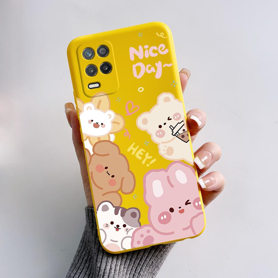 For Realme Narzo 30 5G Case Narzo30 RMX3242 Silicone TPU Cartoon Soft Phone Case For Ralme Narzo 30 5G Cover Coque Bumper Fundas