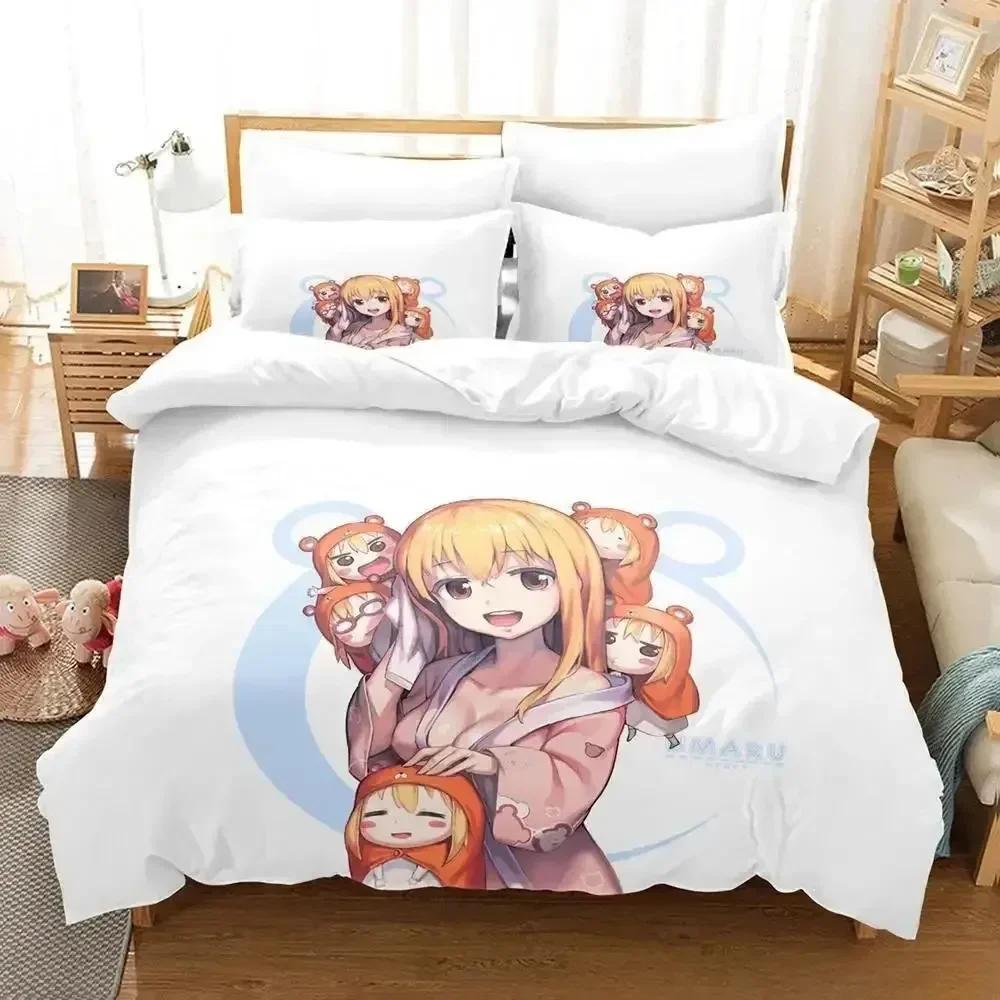 Himouto! Umaru-Chan Bedding Set Single Twin Full Queen King Size Bed Set Adult Kid Bedroom Duvet Cover Sets Anime Bed Sheet Set