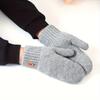 Winter Cold-Proof Fleece Gloves - Cute Fleece Full-Finger Knitted Gloves, Thickened Double-Layer Cold-Proof and Warm Gloves