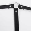 Black Leather Body Harness Belt - Adjustable Punk Waist and Shoulder Straps for Women, Sexy Fashion Accessory