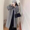 Cappotto in cashmere double-face da donna, nuova versione coreana, accappatoio lungo autunnale e invernale in pelliccia di volpe, cappotto di lana di alta gamma