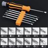 New 12 In 1 Magnetic Screwdriver Set, Precision Cross & Flathead Bit Set, Multifunctional Handheld Repair Tool Kit For Home