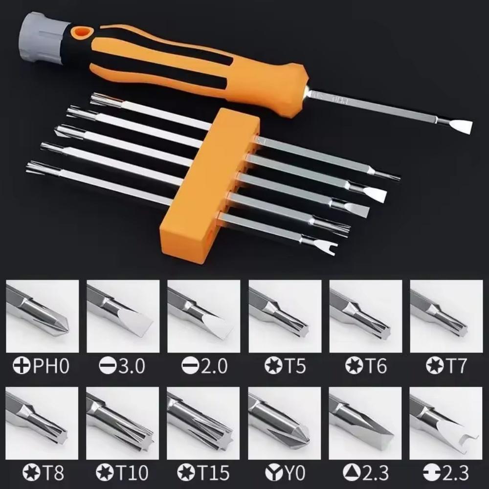 New 12 In 1 Magnetic Screwdriver Set, Precision Cross & Flathead Bit Set, Multifunctional Handheld Repair Tool Kit For Home