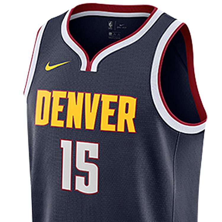 Nike NBA Youth Printed Quick-Dry Sports Basketball Jersey Denver Nuggets Jokic 15 Kids jersey Black 3Z2B7BZ2P-NUGNJ