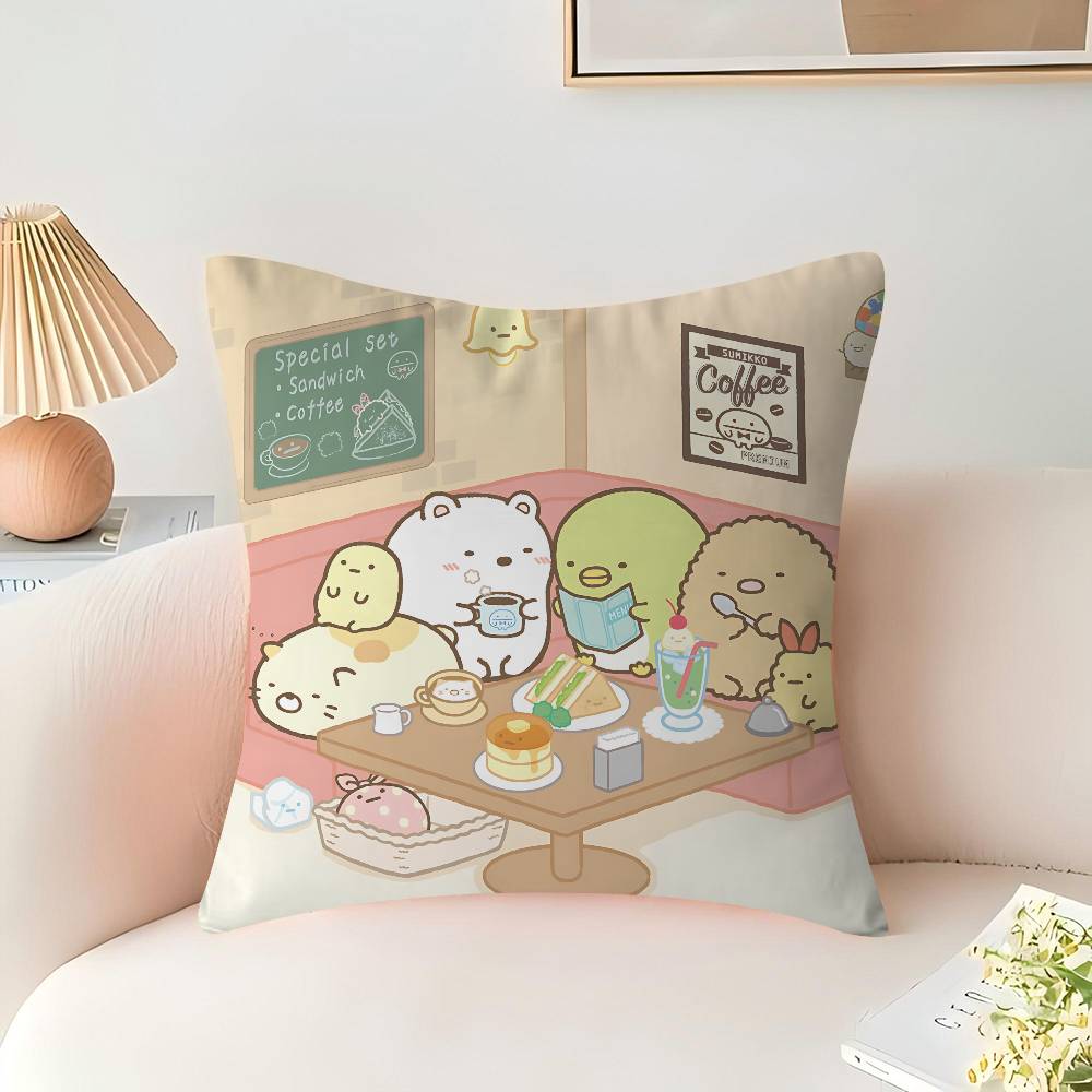 Sumikko Gurashi Cushion Cover Pillowcase Upholstery Sofa Throw Pillow Home Decor Pillowcas