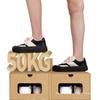 Schuhregal: Platzsparende transparente Kraftpapier-Aufbewahrungsboxen