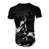 Men's Fashionable Casual Camouflage Gradient Short-sleeved Top