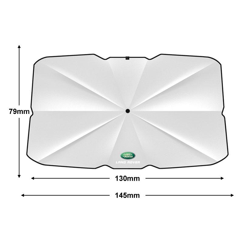 Auto Sonnenschirm Regenschirm Windschutzscheibe Faltbarer Front Sonnenschirm Regenschirm Typ Sonnenschutz für Land Rover Range Rover Defender Freelander Discovery 3 Evoque Rover