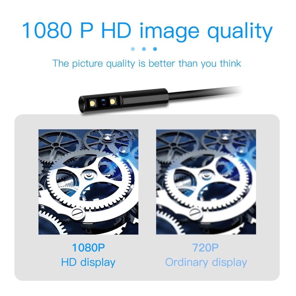 Professional Industrial HD Endoscope with 2.4Inch LCD Screen 8mm Borescope Inspection Camera Endoscope for Cars Endoscopio
