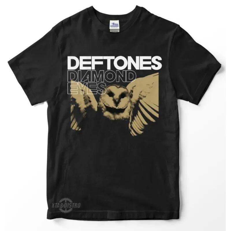 Unisex Short Sleeve Crew Neck Cotton T Shirt Deftones 2Nd Diamond Eyes S