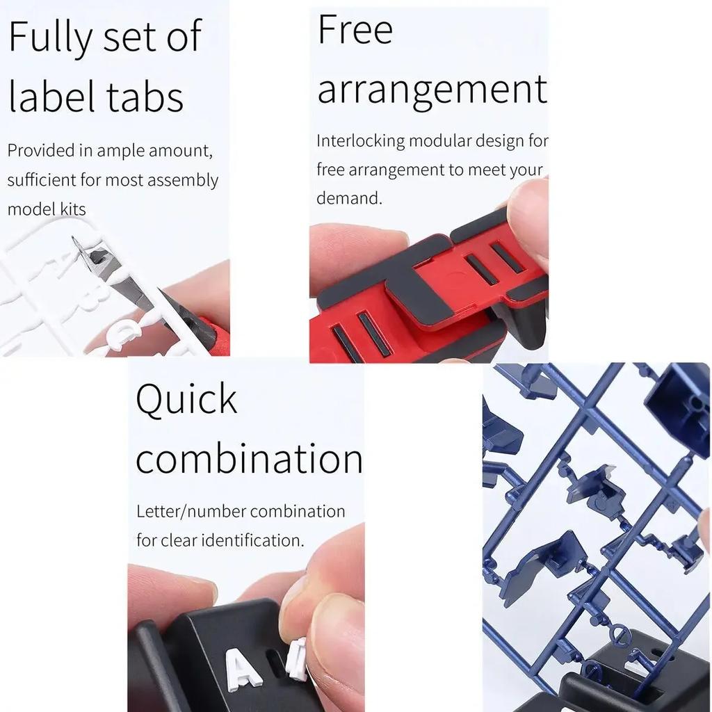 DSPIAE PT-SR Model Panel Holder Sprue Rack Spare Parts Stand Model Parts Storage Rack Holder for Gundam Model Making Hobby DIY