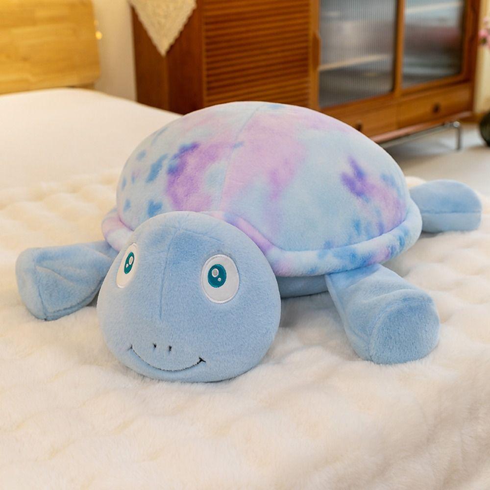 Flauschiges Grünes Schildkröten Plüschtier Stoffpuppe Meeresschildkröte Tierpuppe Geschenk für Kinder