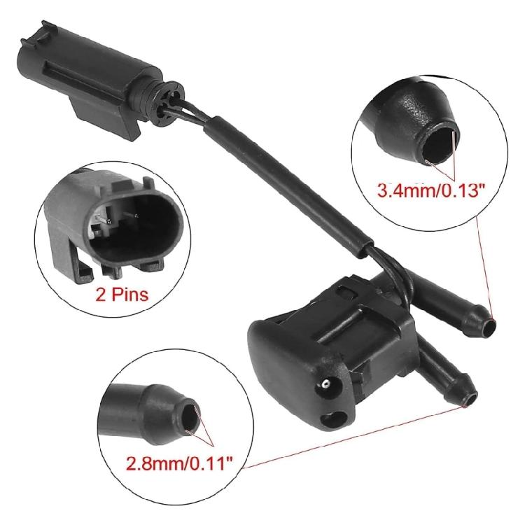 Replacement Windscreen Wiper Nozzle Jet Automotive Accessories Windshield Washer Nozzle for E39 525i 528i 530i