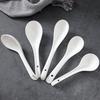 Ruhan Ceramic Korean Style Long-Handled Spoons, Set of 5