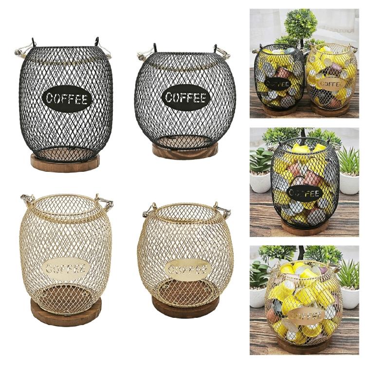 Fashionable Coffee Accessory Storage Basket With Protective Opening Portable for Maintaining Cleanliness and Order