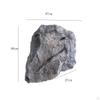 Foam Boulder Lightweight Faux Rock Rugged Surface Stone for Garden Display Gray 1