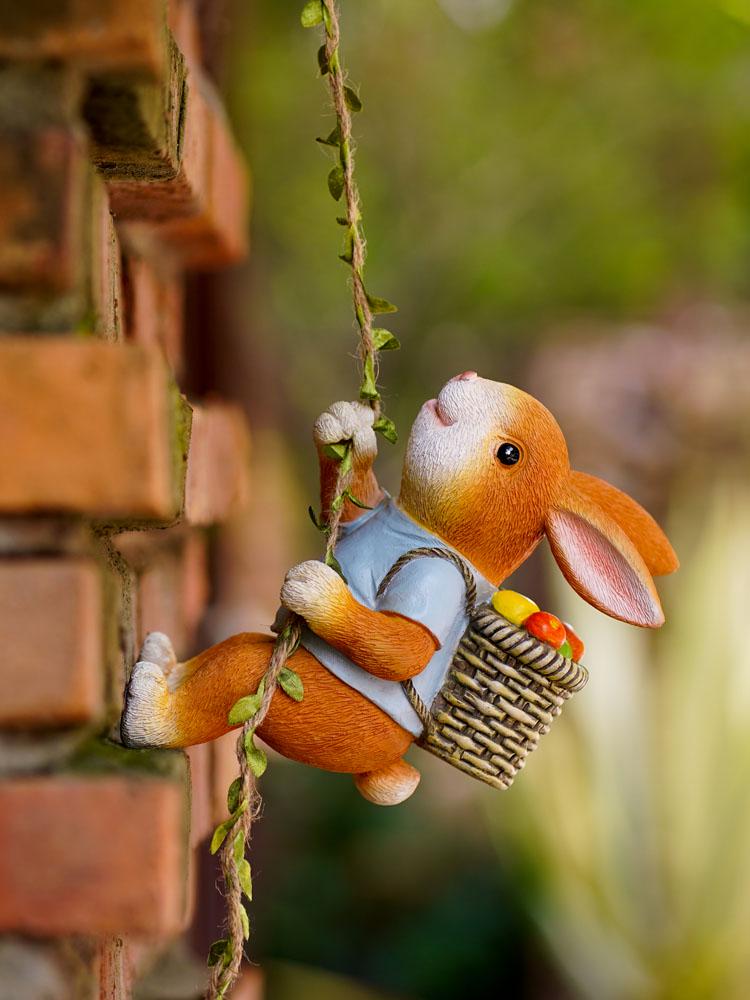 Charming Rabbit Garden & Balcony Hanging Decoration