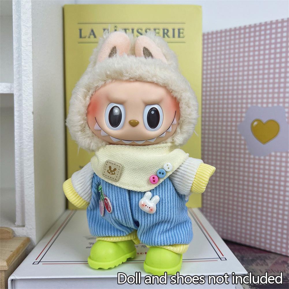 

Для 17 см Кукольная одежда Лабубу Модная одежда Толстовки Кукольная одежда Цветовые толстовки Кукольные аксессуары Милые украшения Маленькая одежда 08#