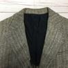 HARRIS TWEED Tailored Jacket Men M Gray Brown Single 2 Button Special Price(USED)