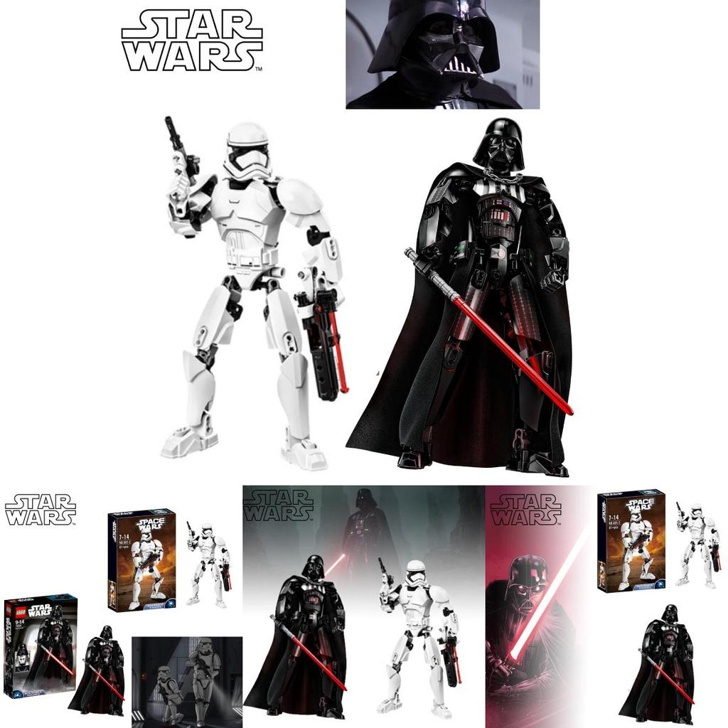 Ksz713 Diy Building Blocks Toy Set Abs Plastic 50-100 Pieces Stormtrooper Design