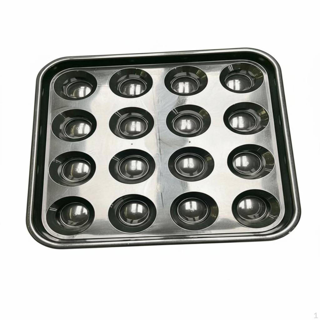 Billiard Ball Tray Shielded Slots Pool Storage Sturdy for Game Room