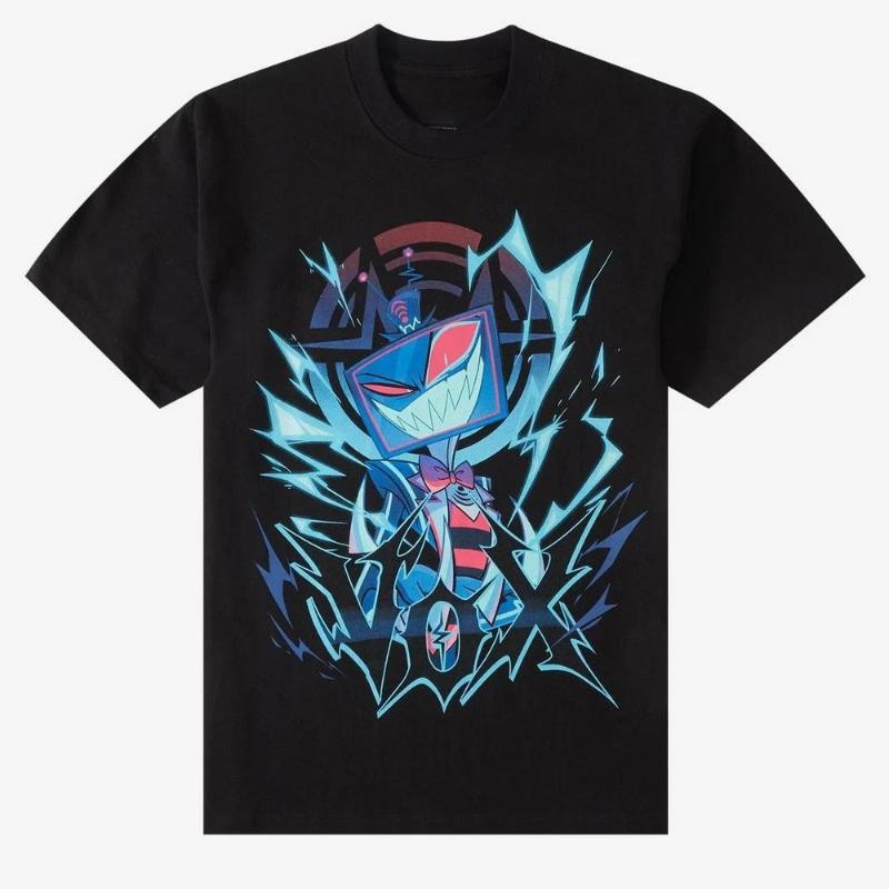 Hazbin Hotel Vox Solo Metal Tee Unisex Short Sleeve Shirt Xmas S4XL New SpringSummer Arrivals Regular Fit Casual Unisex Women S