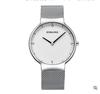 Thin Men'S Watch, Two-Pin Steel Belt Waterproof Quartz Watch, Couple Watch