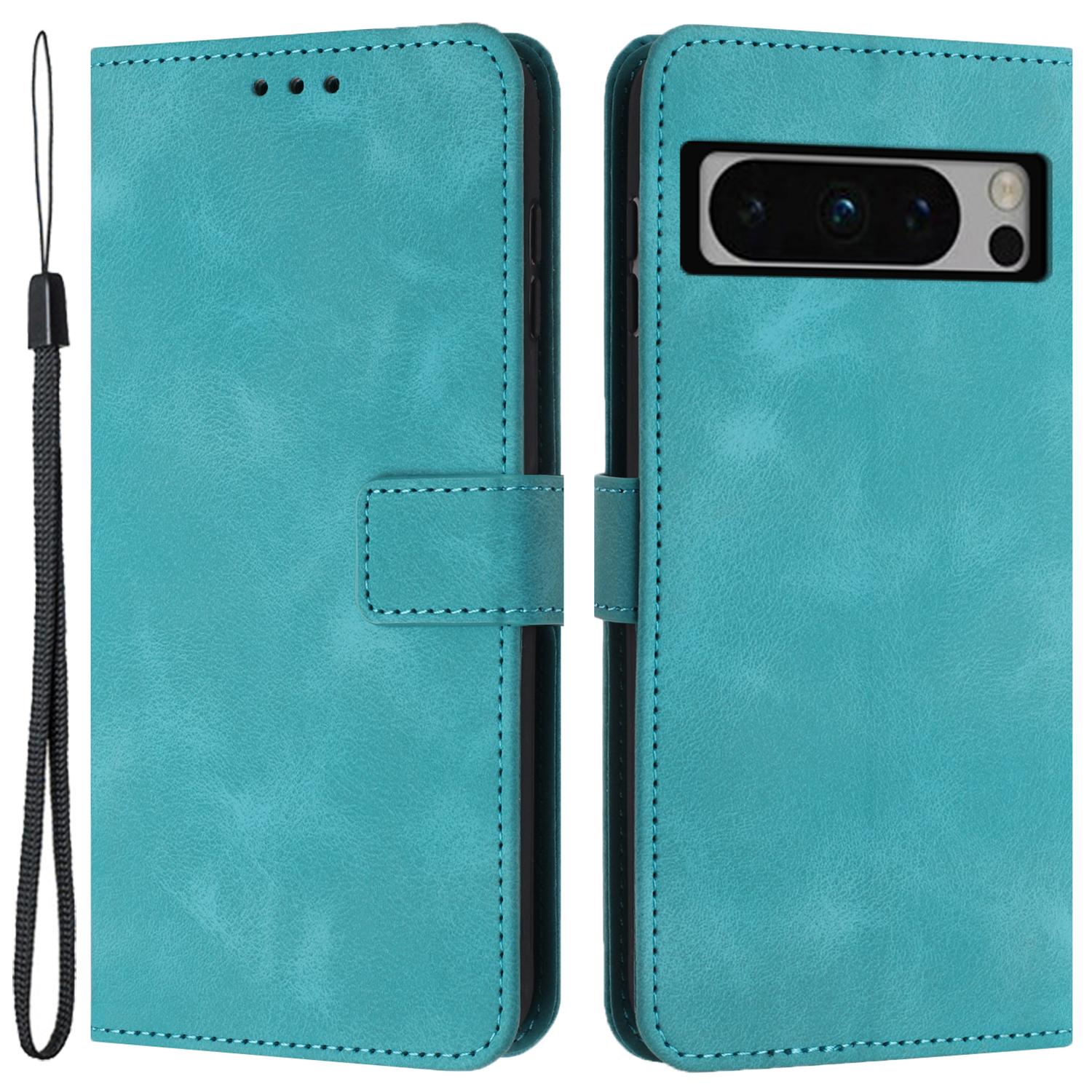 

Чехол для Google Pixel 9 Pro XL, Мягкий на ощупь кожаный чехол из ТПУ с внутренней оболочкой для телефона Green