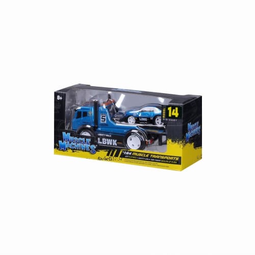 Maisto Muscle Machines Series 1/64 JDM Liberty Walk Flatbed R34 Blue Finished Model MS11546BL