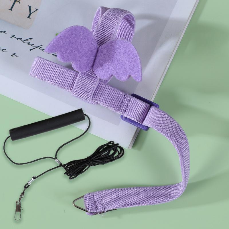 Random Adjustable Parrot Bird Harness Leash Set Anti-Bite Training Harness Parrots Outdoor Flying Rope