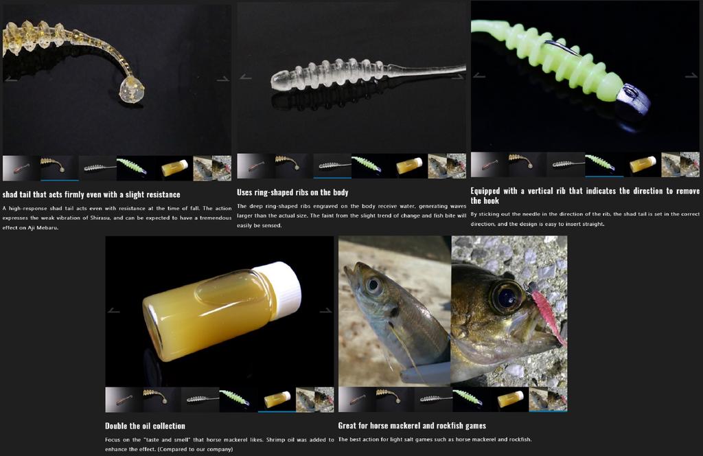 Sale Jackall Soft Lure Tide Beat 1.5 Inches Okiami Glow Crush (0320)