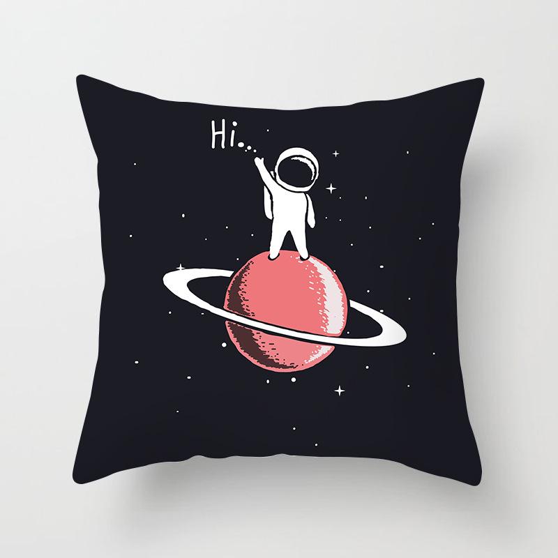 New Hand-painted Starry Sky Universe Printed Pillow Cover Home Sofa Pillow Car Cushion Back Cover