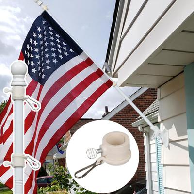 2 Teile/satz Fahnenmast-Clips 360-grad Rotierenden Fahnenmast Ringe Wind-beständig Fahnenmast Schnalle Verwicklung-Freies Swivel Wetterfeste Fahnenmast Schnallen