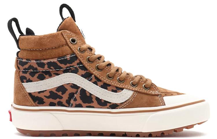 Vans Unisex SK8 Hi MTE 2 High Top Sneakers Brown Leopard 'Brown Black White' VN0A5HZZA0A