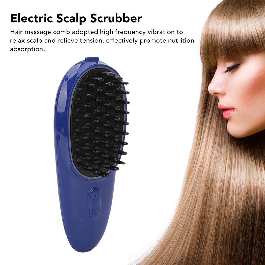 Electric Scalp Massager Brush Vibration Red Blue LED Fatigue Relief Promote Hair Growth Hair Massage Comb