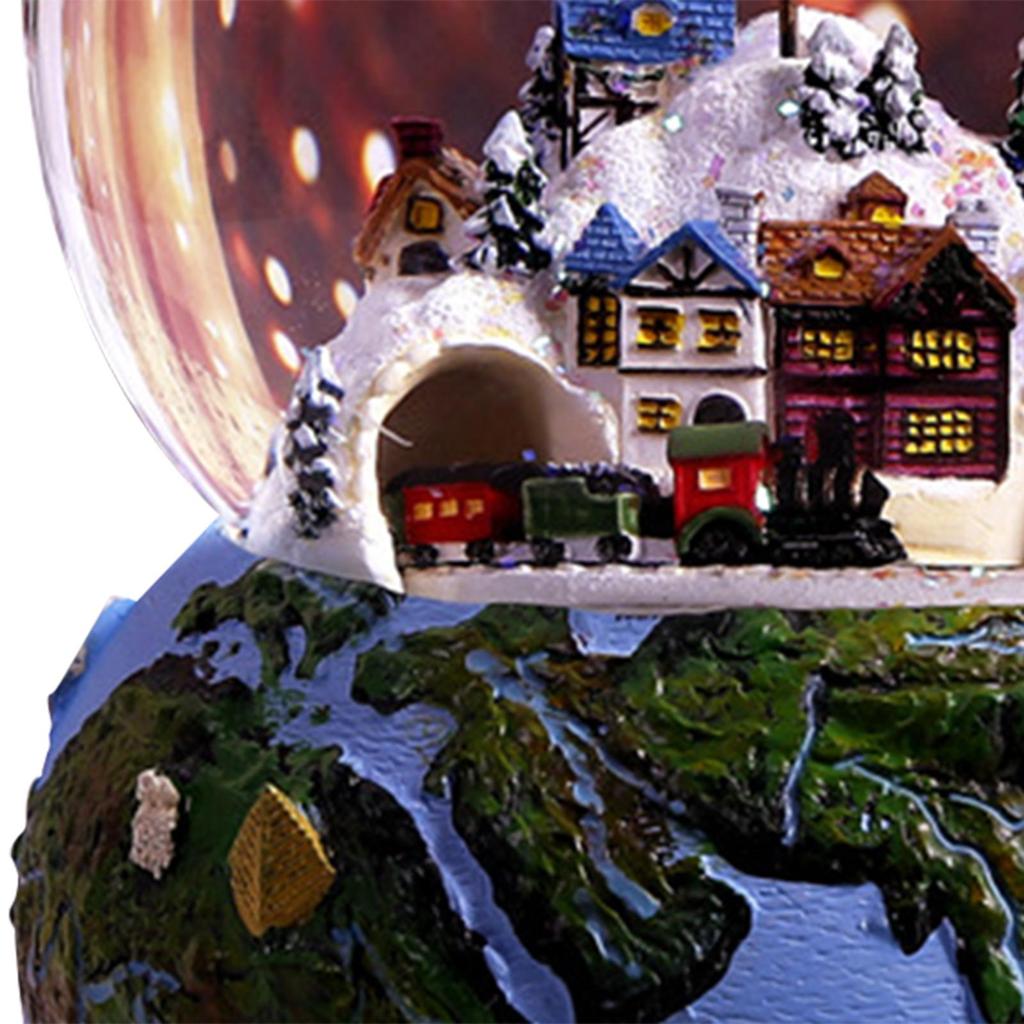 Christmas Music Box Rotating Toy Xmas Musical Box for Tabletop Party Home