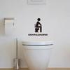 Creative Funny Pattern Toilet Wall Stickers Removable Home Decoration Art Decals Wallpaper Bathroom Waterproof Door Sticker