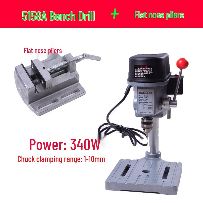 Compact High-Speed Bench Drill: Multifunctional Mini Drill Press for Bead Making and Milling