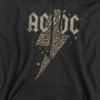 AC/DC Mens Leopard Print Bolt Hoodie