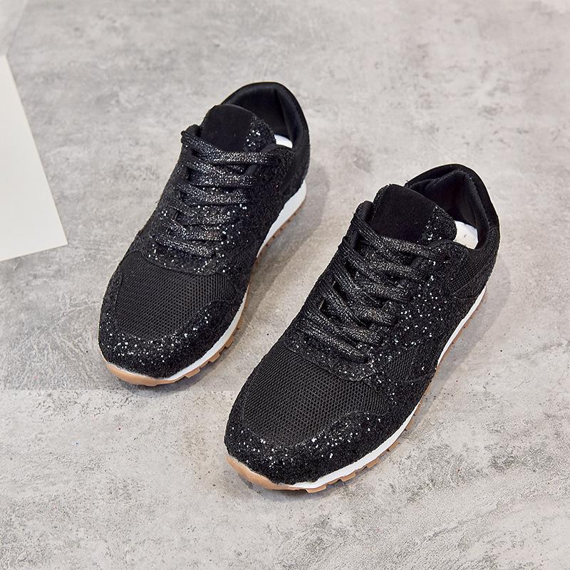 Large-size Lace-up Casual Sports Shoes, Versatile Basic Shoes for Women