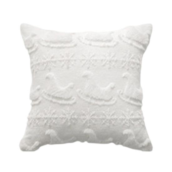 Christmas Throw Pillow Cover Xmas Tree Pillowcases Soft Plush Cushion Covers with Hidden Zipper Closure Winter Home Decor