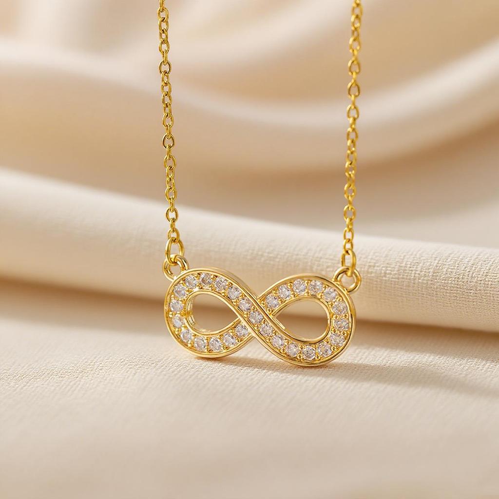 Elegant Light Luxury Zircon Necklace for Women - Gold-Plated, Simple Clavicle Chain