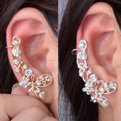 Bluelans Earrings Right Stud Sweet Butterfly Women Earrings Ear Cuff 1Pc Jewelry