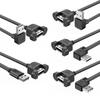 Multi Length USB 2.0 Extender Cord with Securing Screw Mount Male To Female Connector Cable Line Support Data Transfer