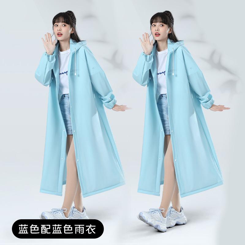 Утолщенный удлиненный цельный дождевик из ЭВА, унисекс, для взрослых, водонепроницаемый, портативный, для улицы